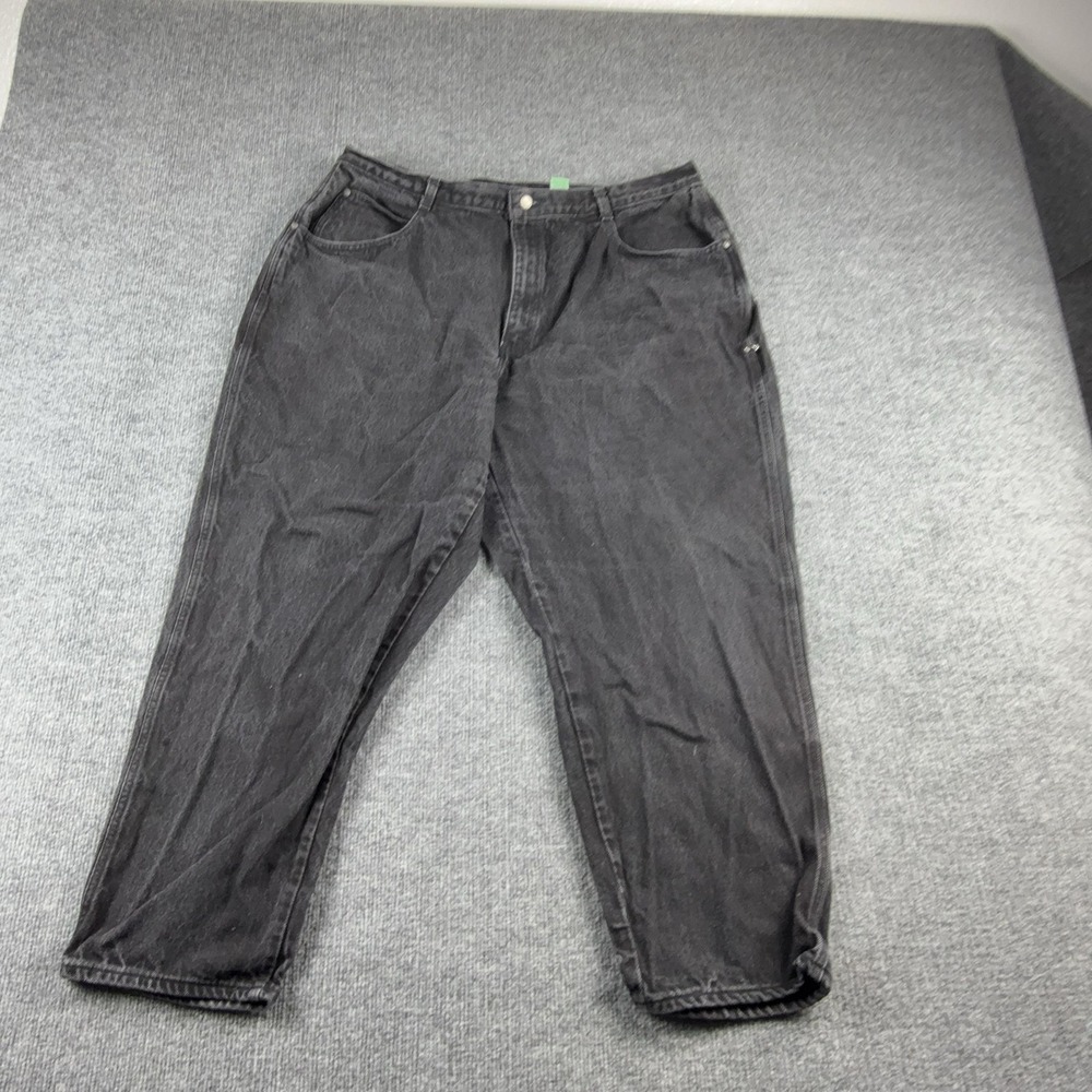 Gitano Jeans Womens 24W Charcoal‎ Wash High Rise Tapered Short Denim Pants